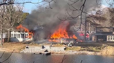 Benton Lake fire