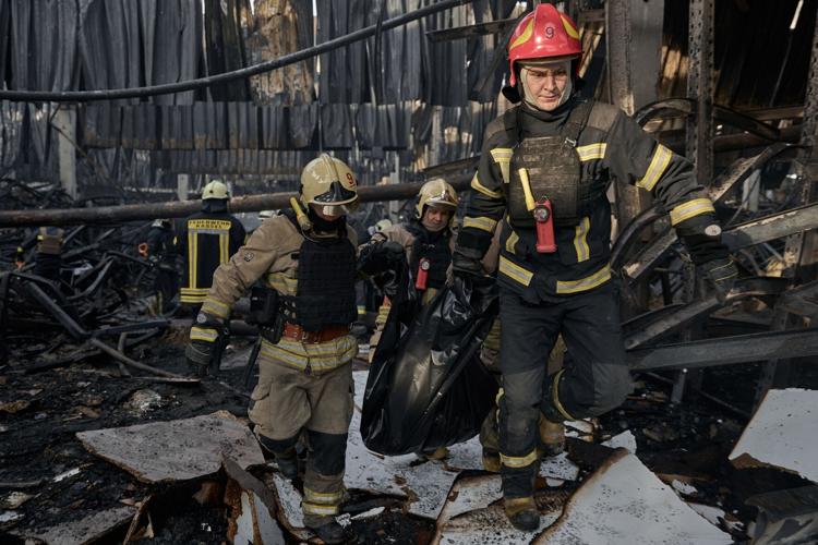 Russian strike kills 18 people in Kharkiv megastore, the deadliest attack Ukraine has seen in weeks