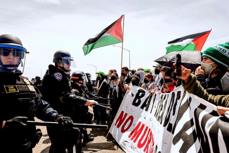 Pro-Palestinian protesters disrupt traffic at Golden Gate Bridge, O’Hare airport and other sites across US