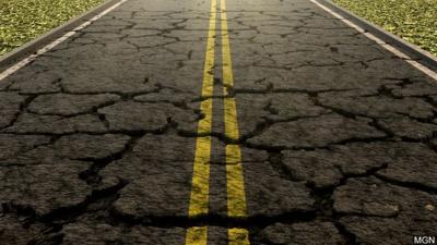 Cracked highway