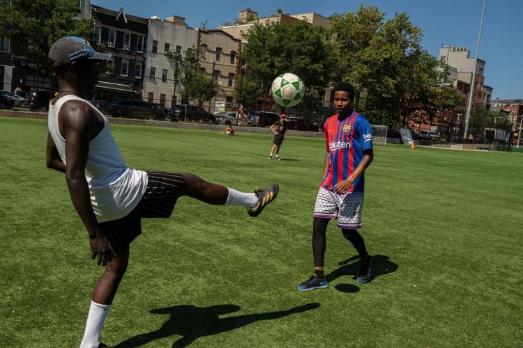 It started with an informal pick-up game. Now, this organized soccer club is a lifeline for many asylum-seekers