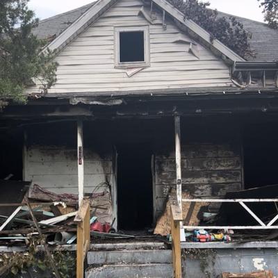 Diane Jones' home after fire
