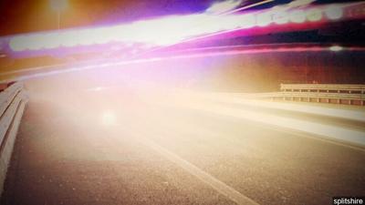 road lights and police lights