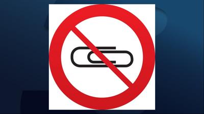 No paper clip