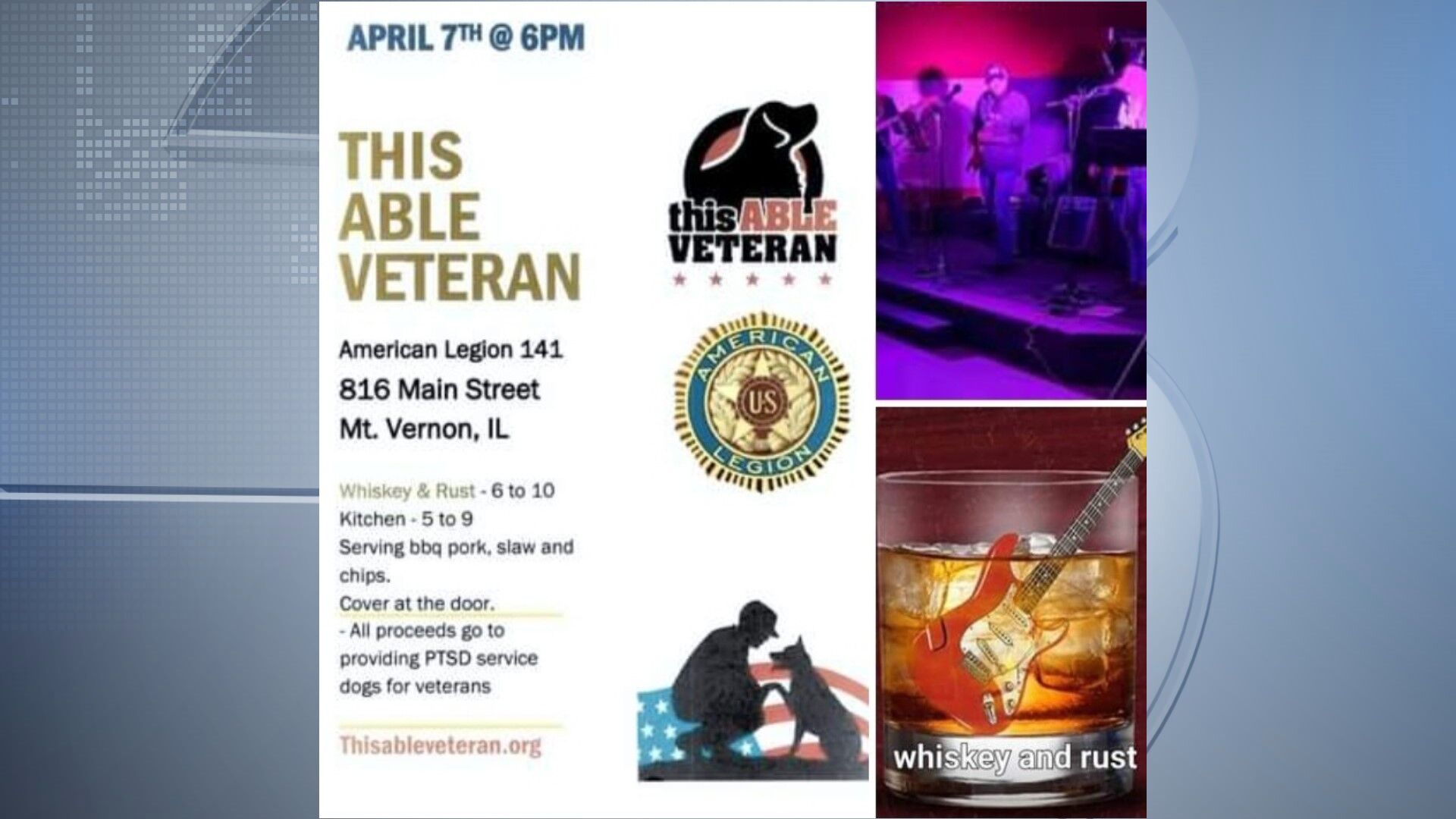 This Able Veteran event planned at American Legion in Mt. Vernon