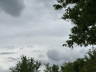 Cloudy skies