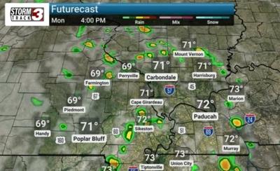 Monday futurecast