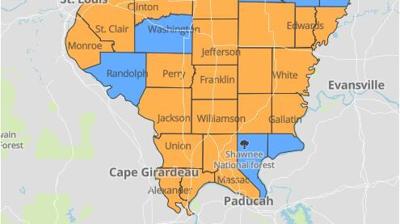 orange warning level counties
