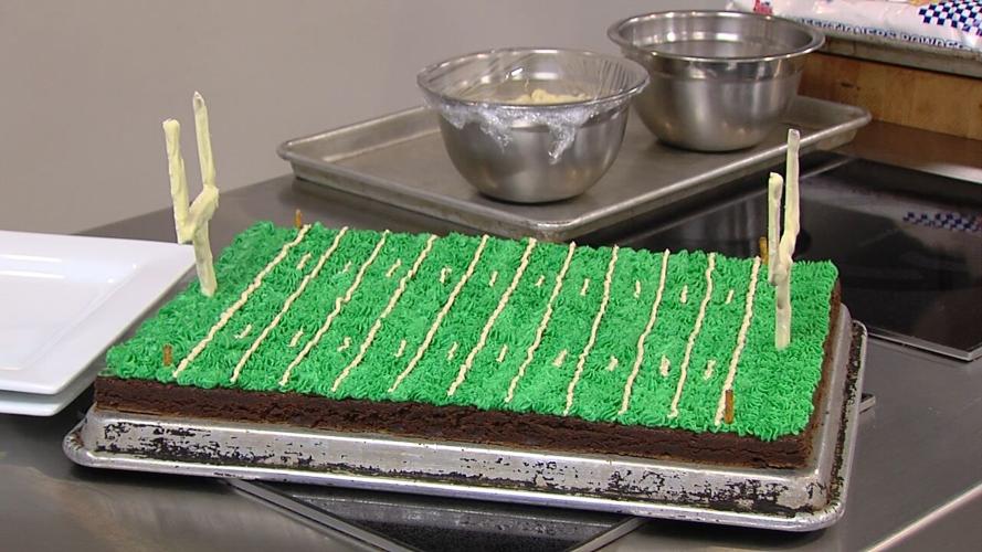 Football field brownies