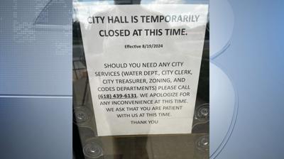 City Hall closed in Benton