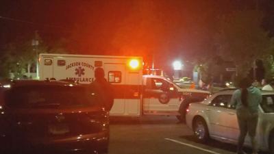 Carbondale ambulance after shooting