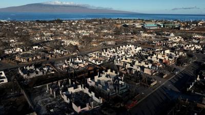 Lahaina aftermath aerial
