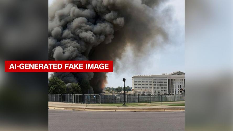‘Verified’ Twitter accounts share fake image of ‘explosion’ near Pentagon, causing confusion