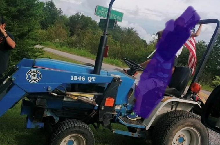 Stolen tractor