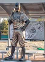 Jackie Robinson statue stolen from youth league field in Wichita, Kansas, found in trash can, burned and in pieces