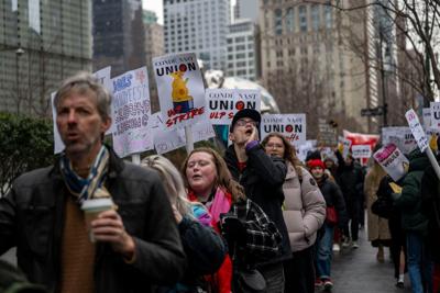 More than 400 Condé Nast staffers stage one-day walkout to protest layoffs