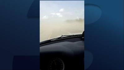 Route 45 dusty conditions