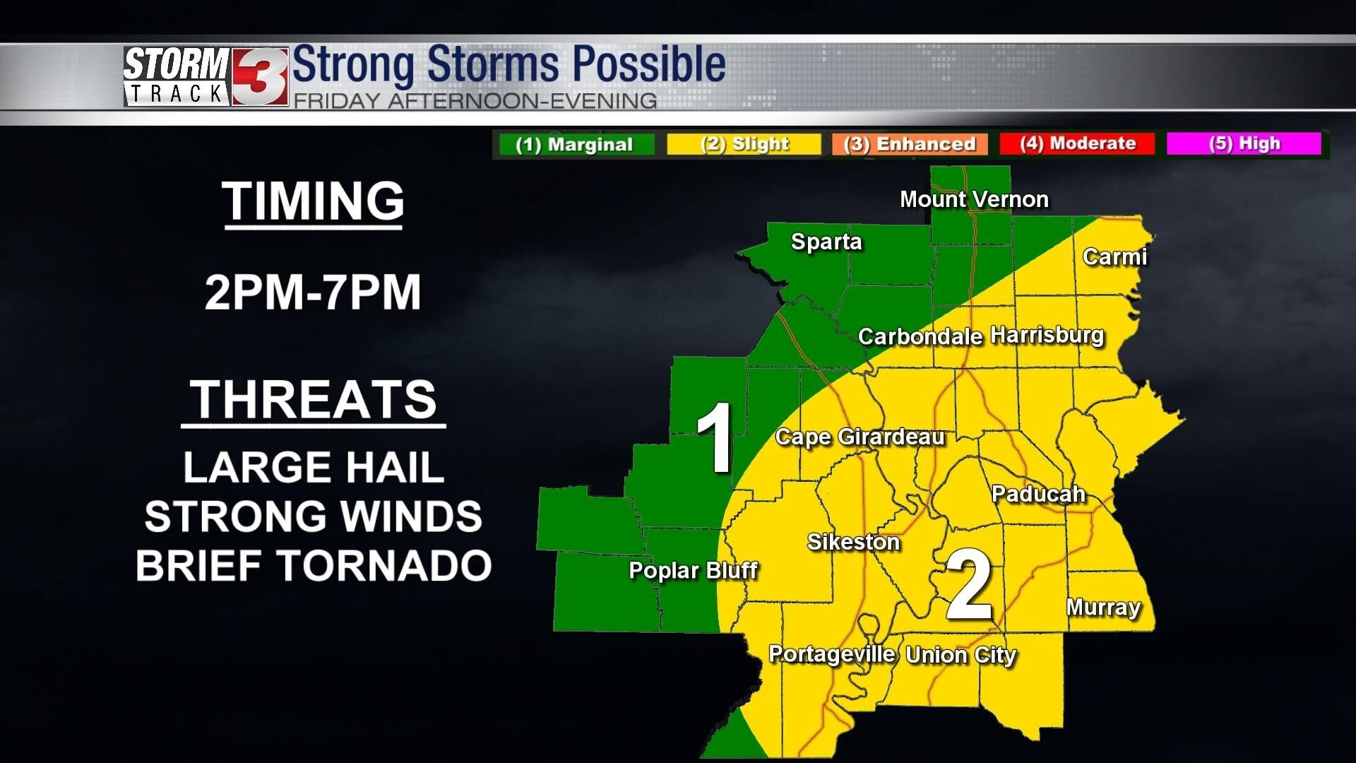 A Few Strong Storms Possible Friday Afternoon | News | Wsiltv.com