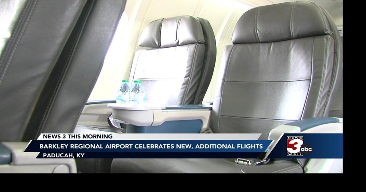 First SkyWest Airlines flight lands at Barkley Regional Airport | Video ...