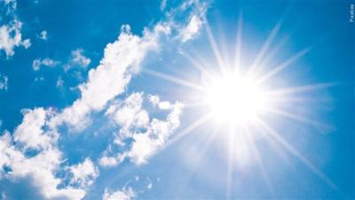 sun, heat, hot day