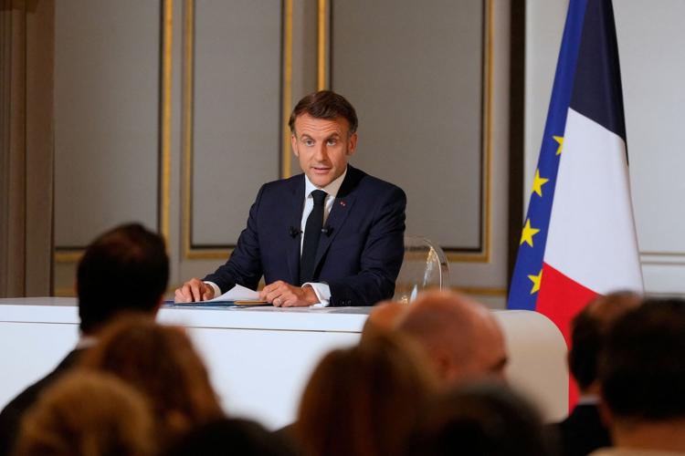 French president touches down in Greenland, in solidarity with territory eyed by Trump