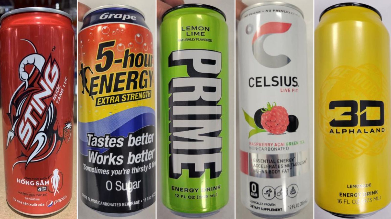 Canada recalls six energy drinks including Prime for caffeine