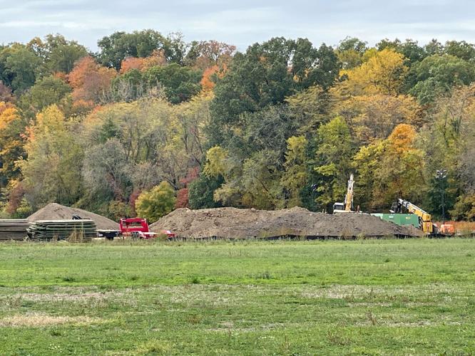 Pipeline construction site