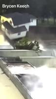 Video shows house falling into flooded river in Blue Earth County, MN #shorts