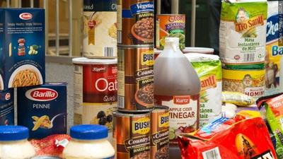 Canned food items