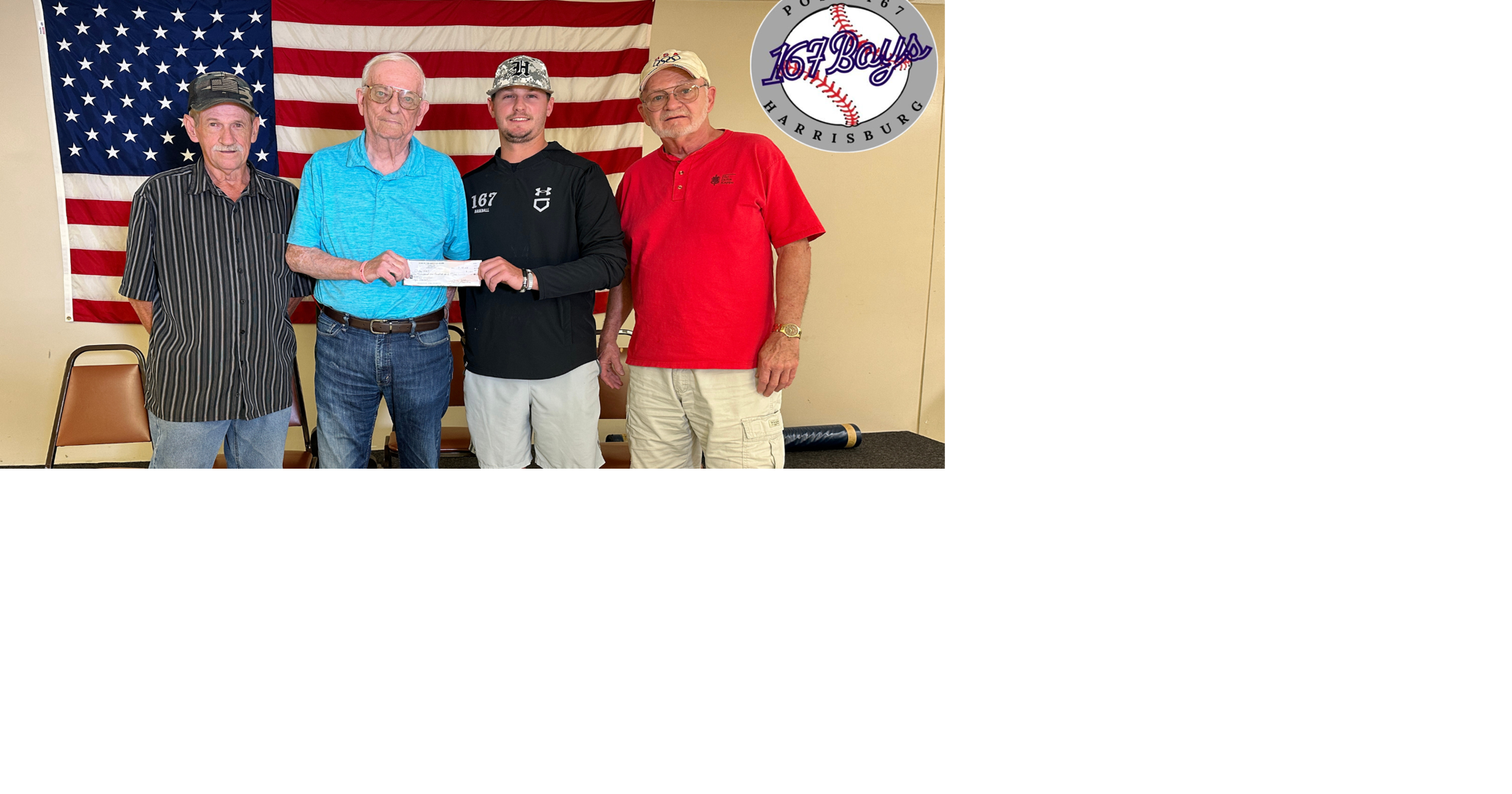 Harrisburg Sons of American Legion donates to baseball team Sports