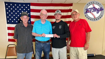 Harrisburg Sons of American Legion donates to baseball team