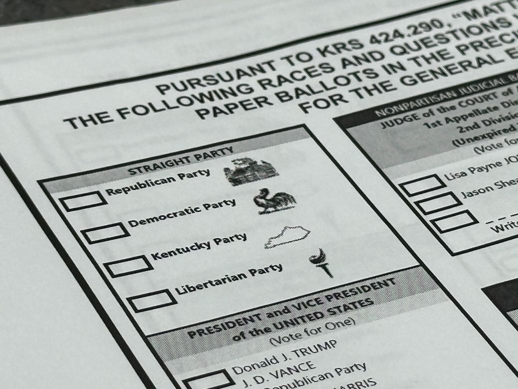 Kentucky Sample Ballots for November 5, 2024 Your Voice, Your Vote