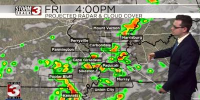 Friday showers