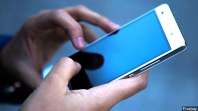 using cell phone