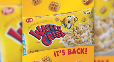 waffle crisps, cereal