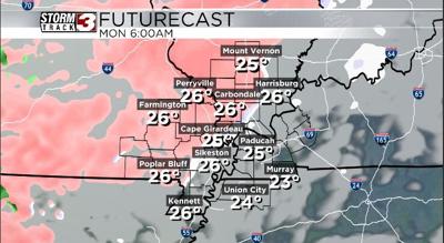 Freezing Rain Moving in Monday Morning