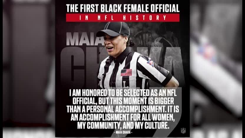 Maia Chaka makes history as NFL's first Black female official - Sports  Illustrated