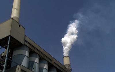 Elmer Smith Station Stacks implosion