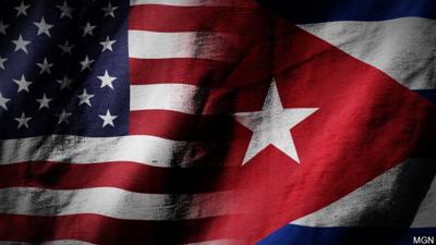 U.S. and Cuba flags