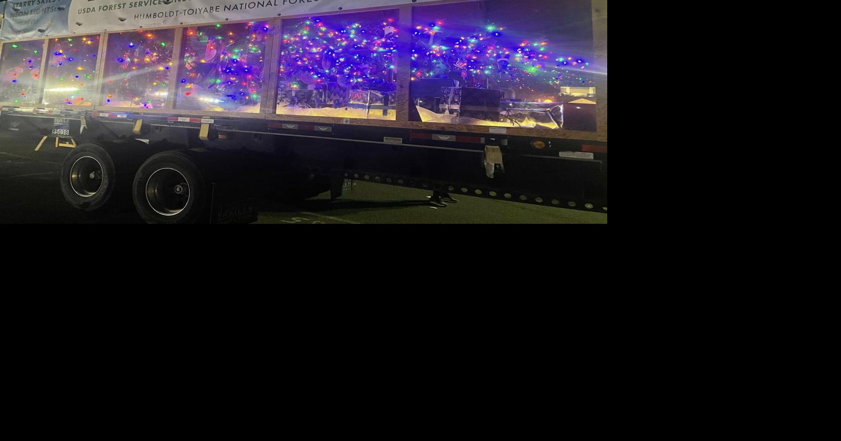 Silver Belle, the Capitol Christmas Tree, tours through Illinois and Kentucky