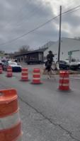 Video shows a man accused of being intoxicated running from police on a mule