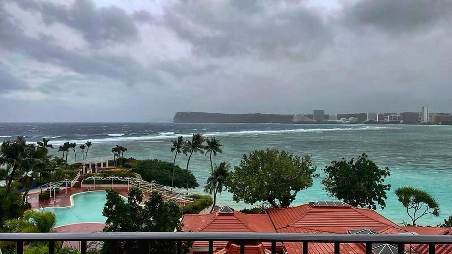 Powerful Typhoon Mawar slams Guam with heavy rain and damaging winds