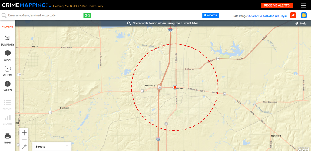 Franklin County Crime mapping