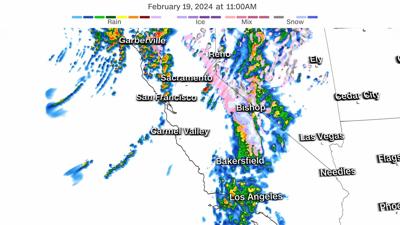 Nearly the entire population of California is under flood alerts as rain drenches the state
