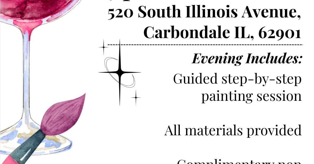 Paint and sip event set for Friday in Carbondale