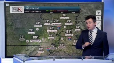 Monday highs will be in the mid 80s
