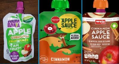 Two more companies recall cinnamon applesauce pouches due to potential lead contamination