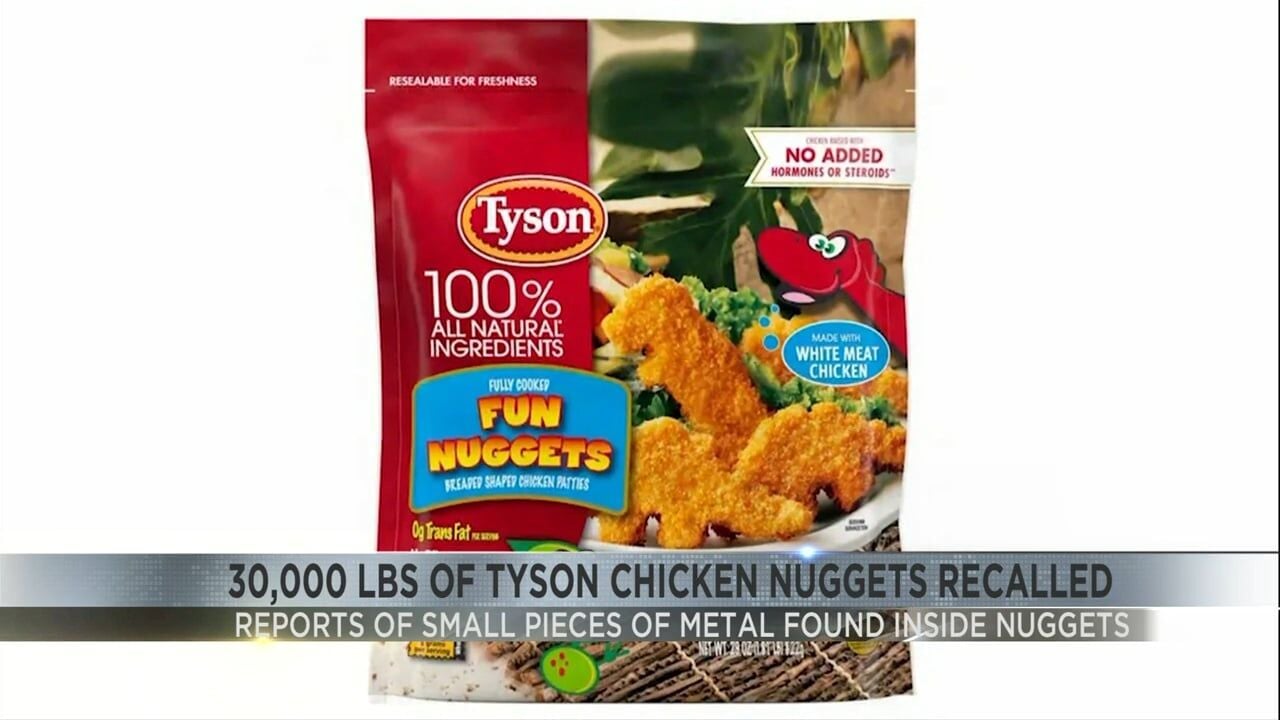 Tyson Chicken Recalls 30,000 Lbs Of Nuggets | Video | Wsiltv.com