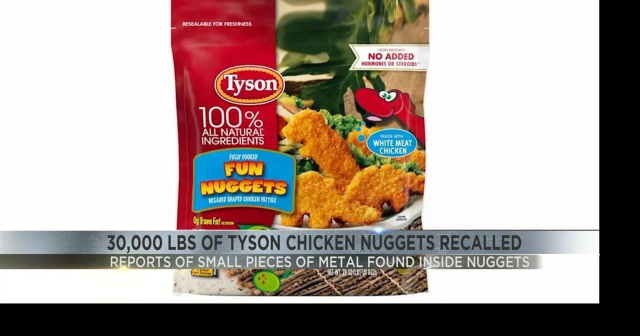 Tyson Chicken recalls 30,000 lbs of nuggets Video