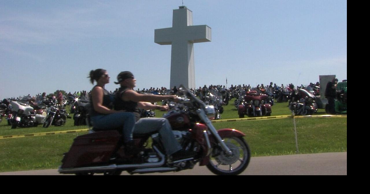 Bikers ride into Bald Knob Cross of Peace for 30th Blessing of the